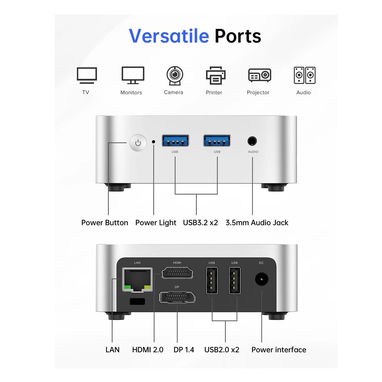 Mini PC ACEMAG Twin Lake N150 | 16GB RAM DDR4 + 256GB SSD | Windows 11 Pro | Dual 4K - Img 123375275