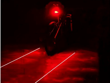 luz trasera con laser para bicicleta - Img main-image-45722854