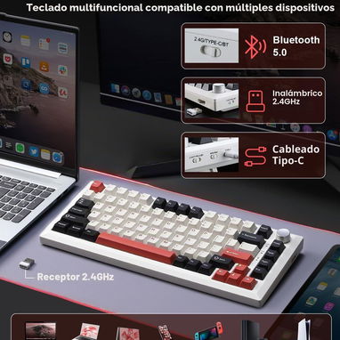 ⌨️Teclado Gaming Mecánico Mikiby Y75 - Img 125590794