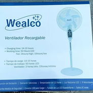 🌷Ventiladores recargables de pedestal 16 pulgadas Wealco* Precio: 60 USD 🌷 - Img 55765927