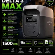 Ecoflow Delta 3 Max , Potencia 2400W , Xboost 3400W , Pico 4800W , Capacidad 2048Wh , Carga Rapida de 0 a 80% en 48 minu - Img 56172720