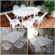 Mesas de 6  sillas para exteriores ofrecemos servicio de entregas gratis en toda la Habana - Img 45663967