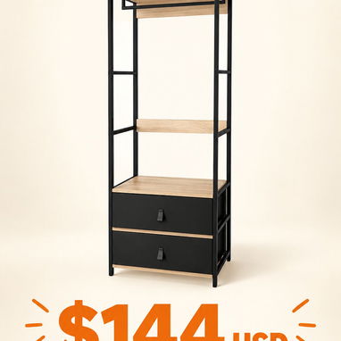Muebles y Estantes Modernos MDF / Metal - 2/9