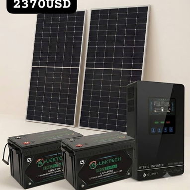 Kit solares con inversor y batería - 3/4