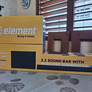 Barra de sonido 2.1. ELEMENT. Barra de Sonido: ⭐ 30W x 2 Largo 80cm Ancho 6cm Alto 6cm. -Subwoofer ⭐60W Largo 37cm. - Img 54552519