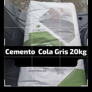 Cemento cola importado gris , 20 kg maxima calidad - Img 54024338
