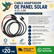 Cable Adaptador de Panel Solar a CC – 2.5 Metros - Img 57945541