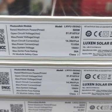 Panel solar de 585 what - Img 123312213