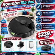 Robot aspirador iRobot Roomba 105 Vac con navegación LiDAR y limpieza multisuperficie, Nuevo en su caja sellada - Img 57677439