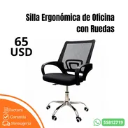 Silla Ergonómica de Oficina con Ruedas - Img 55654394