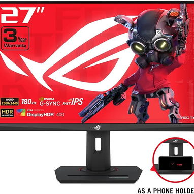 🎁ASUS ROG Strix 27 QHD (2560x1440) Monitor para juegos HDR400 USB-C (XG27ACS), 180Hz, 1ms, panel rápido IPS , 133% sRGB - Img 121793847