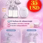 EXTRACTOR DE LECHE MATERNA ELÉCTRICO DOBLE PALANGANA O BAÑADERA PLEGABLE   Interesados al 📲 58172865. 📍Contamos con se - Img 55416932