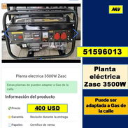 MV-618-Planta eléctrica Zasc 3500W ....400 USD....51596013...Transporte Costo adicional - Img 55957475