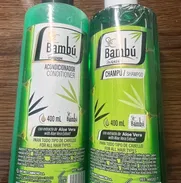 Set Shampoo y Acondicionador BAMBÚ con extracto de Aloe Vera 400 ml. Para todo tipo de Cabello - Img 50601179