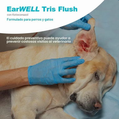 Solución limpiadora de oídos con Ketoconazol para perros y gatos - 12 onz - 3/3