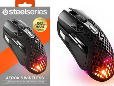 Un año de uso (Solo venta)  Mouse Gaming Gama alta  SteelSeries Aerox 5 inalambrico 💵100 USD - Img main-image-46022376