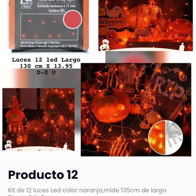 🎃 DECORACIÓN PARA HALLOWEEN☠️Lo mejor para decorar tu casa y negocio está temporada📩Pide el catálogo al WhatsApp - 9/10