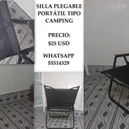 SILLA PLEGABLE PORTÁTIL TIPO CAMPING, ENTREGA DE FACTURA. VARIEDAD DE ÚTILES DEL HOGAR, FERRETERÍA, ETC - Img 55179019