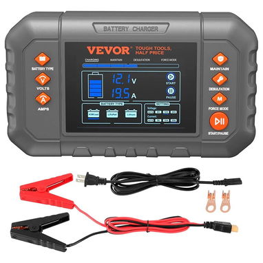 Cargador Inteligente de 20A para Baterías LiFePO4 y Plomo-Ácido de 6/12/24 V con pantalla LCD. - 3/10