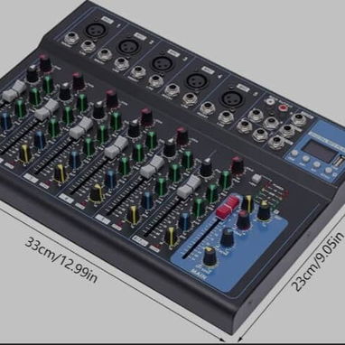 /Sonido/Equipos de Audio/Mixer/🎚️ Consola Mezcladora CeRaBuRET 7 Canales 🎤 Bluetooth + USB + 48V - 3/4