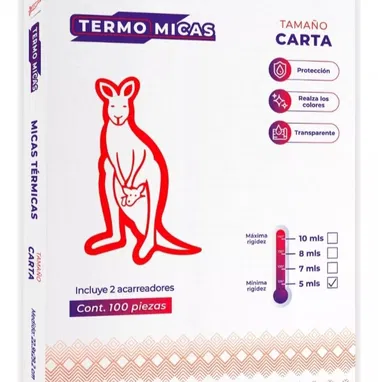 Paquete de Micas de 125 micrones tamaño Carta - Img 85840562