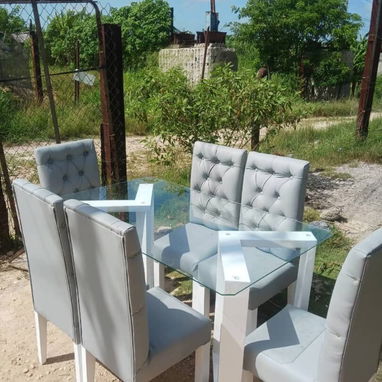 Excelente oferta juegos de comedor modernos tapizados con maxima calidad y garantía - 9/10