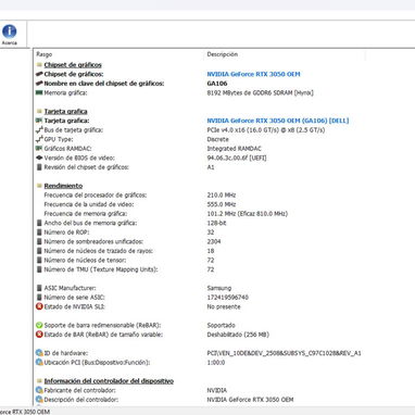 En venta tarjeta de video Nvidia GeForce RTX 3050 OEM - 2/5