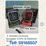 Ventilador recargable - Img 57305636