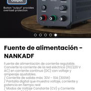 Fuente de alimentación - NANKADF. Corriente de salida máx: 30V - 10A (300W) - Img 54202843