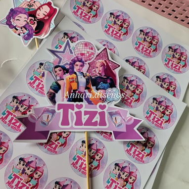 Toppers para cupcakes - 6/9