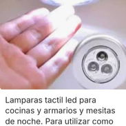 Lamparas tactil led para cocinas armarios mesitas de noche. Como linterna de mano (3 baterias AAA no incluida) - Img 58028062