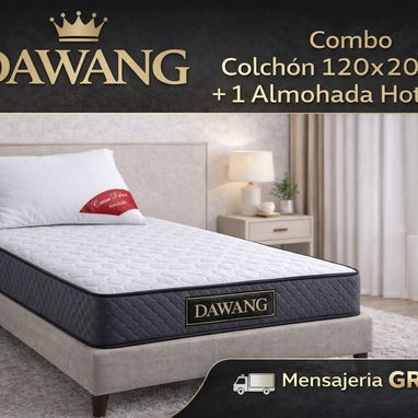 Colchón con almohadas y mensajeria gratis - Img 118746529