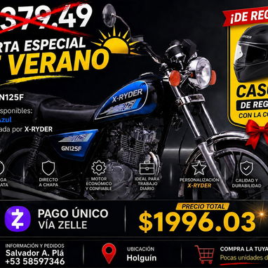 GN125F Disponibles en Holguin Directo a Chapa - Img 124859674