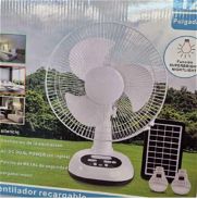 Ventilador recargable con panel solar  Precio:28;500 - Img 46080970