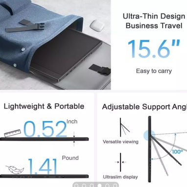 Monitores portátiles 15.6" //Compatible con: Laptop, Mac, PC, móviles y tablets Android y Apple, PS5 y S//Nuevos - Img 102109744