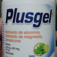 Hidroxido de aluminio, hidroxido de magnesio y dimeticon, Plusgel frasco de 50 tabletas - Img 55837352