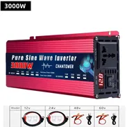 Inversor de onda sinusoidal pura, 3000W 12V-110V. Nuevo en su Caja! Sellado - Img 50794087