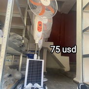 Ventilador Recargable de Pedestal con su panel solar en 75 usd - Img 56006470