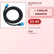 Cable HDMI 4K 2.0 1.5M Ideal para Consola Cable HDMI 4K 2.0 1.5M 3 Días de Garantía VPT-0215 - Img 58078624