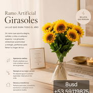Ramo de Girasoles Artificiales Decorativo — No se Marchita - Img 56222856