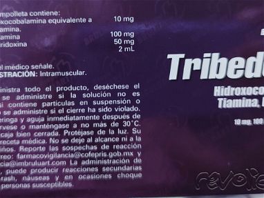 Tribedoce en Inyecciones caja de 5 dosis con sus jeringuillas y agujas vence diciembre 25 - Img main-image-45740965