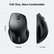 UGREEN Ratón inalámbrico, ergonómico Bluetooth 5.0 para laptop - Img 50662135