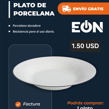 Plato de porcelana - 3/3