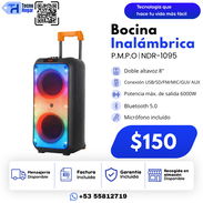 Bocina 8" 6000W con micrófono y mando - Img 55620315