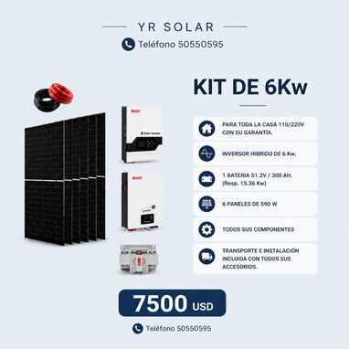 🔥🔥🔥LOS MEJORES PRECIOS EN KIT SOLARES PROFESIONALES CON"🔆YR Solar"  ✅El precio incluye el montaje y contrato con tod - 3/6