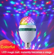 🎄 BOMBILLO LED RGB ROTATORIO 🎄 6W DE LOS GRANDES 🎄 SOCKET E27 🎄 GIRATORIO 🎄 5.887.23.60 - Img 50070936