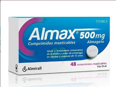 Almax 500 Mg. Alivia eficazmente la acidez y el ardor de estómago.sellado.vence 11/2027 - Img 69168417