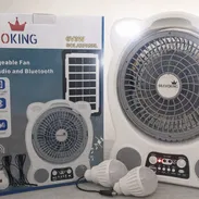 🌬️ Ventilador BRAVOKING FD22 7" Recargable Solar 🔋 Batería de litio 3.2V - Img 54987607