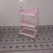 🚧 🛒✨ CARRITO ORGANIZADOR METÁLICO DE 3 NIVELES ROSADO 🚧 - Img 55494346