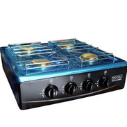 Estufa de mesa a gas con 4 quemadores color negro Royal REG404BK - Img 57460960